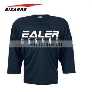 Custom Wholesale Polyester Dry Fit Sublimation Hockey Jersey Team thumbnail-1