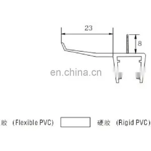 PVC Shower Door Water Proof Seal for 10mm Glass Door thumbnail-2