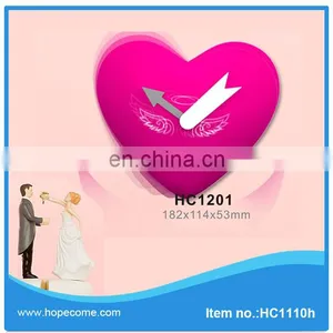 Pendulum Plastic Red Heart Clock thumbnail-1