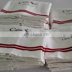 High Quality Linen/cotton Printing /vintage Tea Towels in White Color thumbnail-2