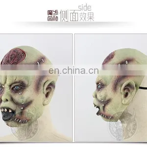 Halloween Scary Zombie Mask With Scar thumbnail-6