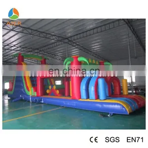 2015 Summer Mew Style Inflatable Funland With Jumping Bouncer And Slide thumbnail-1