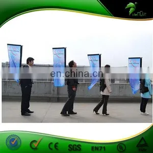 Latest Custom Outdoor Advertising Teardrop Backpack Flying Banner Flag thumbnail-1