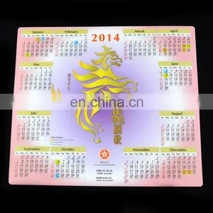 Custom Calendar Design Printed Ultra Thin Round Corners Game Mouse Pad thumbnail-1
