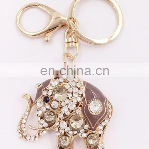 Lovely Elephant Shaped Metal Key Chain thumbnail-2