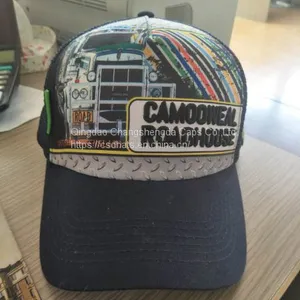 5 Panels Embroided/printed Sports Caps Trucker Caps thumbnail-1