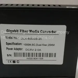 HD IP Camera to Fiber Converter Gigabit Ethernet Fiber Optic Transmitter and Receiver Single Port Fiber Media Converter thumbnail-3