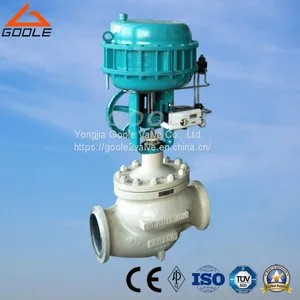 Butt-Welded Pneumatic Globe Control Valve With Side Hand Wheel thumbnail-1