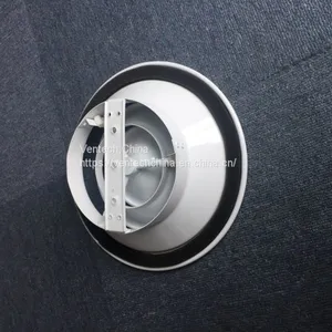 Aluminum Air Diffuser Round Ceiling Diffuser With Damper Price thumbnail-3