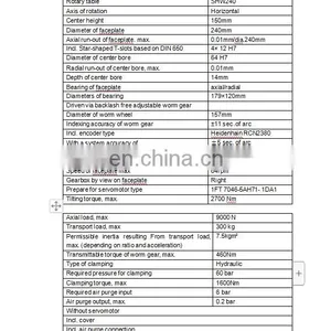 4 5 4th 5th Axis nc Horizontal Vertical High Precision Cnc Tilting Universal Index Rotary Table for Cnc 5 Axis Milling Machine thumbnail-3