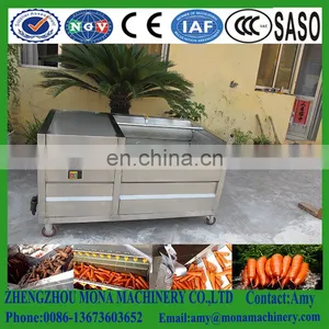 Brush Roller Type Friute and Vegetable Washing Cleaning and Peeling Machine for Sale thumbnail-2