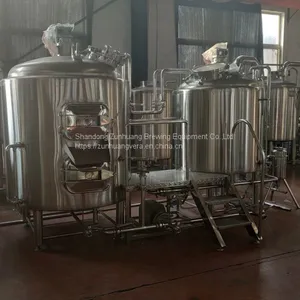 300L Customized Beer Brewing Equipment Micro Brewery Making Machine Mash System Kettle thumbnail-3