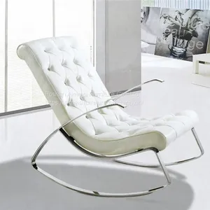 Mid Century Modern Classic Barcelona Style Lounge Rocking Chair thumbnail-5