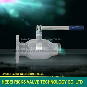 ST37.0 Carbon Steel Single Flanged End Full Welded Ball Valve Reduced Port thumbnail-1