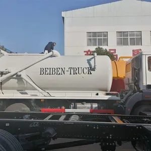 BEIBEN North Benz 8cbm To 12cbm Cubic Meter Vacuum Sewage Suction Truck Septic Tanker Truck Based on Mercedes Benz Technology thumbnail-4