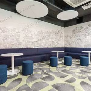 High Performance Acoustic Cloud, Sound Absorbing Ceiling Tile thumbnail-2