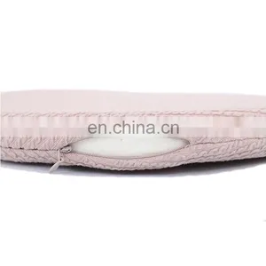Custom Pink Chair Pad Round Stool Cushions Round Rattan Outdoor Home Chair Seat Cushion With Memory Foam Filling thumbnail-2