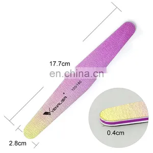 51105 VANALISA Professional 100/180 Emery Board Nail File Manicure Pedicure Half Moon Art Tools Custom Logo thumbnail-3