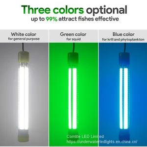 Comlite 60W 12V LED Underwater Fishing Light Submersible Fishing Light Commercial Fishing thumbnail-3