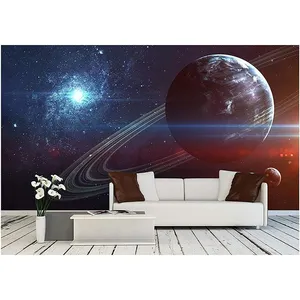 Custom Waterproof 3D Photo Wallpaper Earth Mars Vast Galaxy Wall Painting Living Room Sofa TV Background Murals Dropshipping thumbnail-3