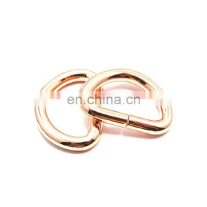1 Inch Metal Rings Rose Gold D Ring Colored Metal D Ring thumbnail-1