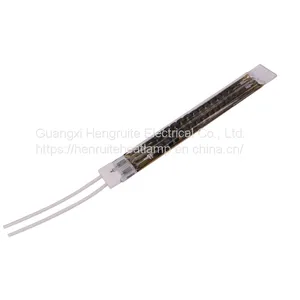 Carbon Medium Wave Golden Quartz ir Heating Lamp Carbon Twin Tube Infrared Heater Lamp thumbnail-5