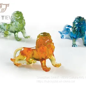 Crystal Glass Mini Animal Sculpture Home Accessories Baby New Born Wedding Return Gift thumbnail-1