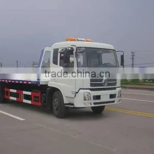 Dongfeng 4x2 Flat Bed Road Wrecker Truck thumbnail-1