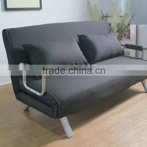 Modern Living Room Steel Structure Cheap Fabric Folding Futon Sofa Bed China Supplier thumbnail-2