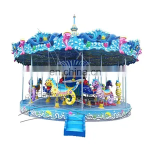 Popular Outdoor Kiddie Ocean Themed Marry go Round Amusement Carousel Rides for Sale thumbnail-2