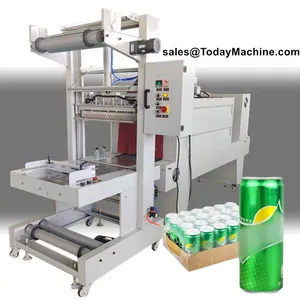Automatic Plastic PE Film Side Flow Sleeve Shrink Wrapping Machine for Boxes Bottles thumbnail-1