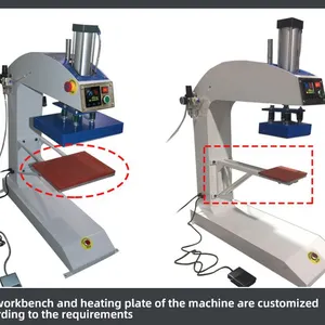 23X30cm Commercial Grade Professional Small Pneumatic Heat Press Machine for Lable/tshirt thumbnail-5