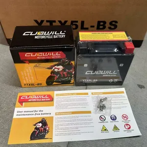 High CCA YTX5L-BS Lead Acid Fuel Motorcycle Engine Start Battery thumbnail-2