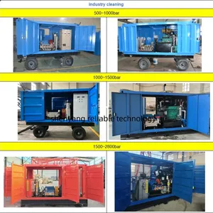 Industrial 1500bar Diesel Heat Exchanger Pipeline Hydro Jetting Machine 20kpsi High Pressure Cleaner thumbnail-3