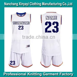 Wholesale Blank Basketball Jerseys/Blank Basketball Uniform Design With Custom Your Team Name thumbnail-1