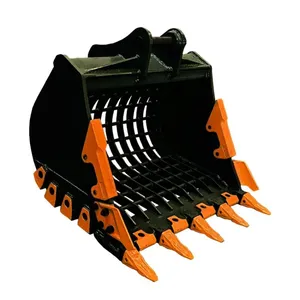 20 Ton Excavator Rock Sive Bucket Heady Duty Skeleton Buckets 1.0CBM thumbnail-1