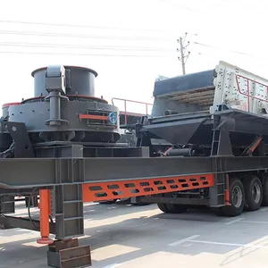 Mobile Sand-making Crushing Station, Tire-mounted Mobile Sand-making Machine, Integrated Construction Waste Crushing and Screening Machine thumbnail-2