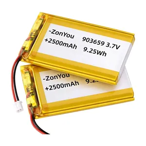 Factory Price 903659 2500mAh 3.7V Pouch Cell Lithium Polymer Batteries for Electric Power Tools thumbnail-1