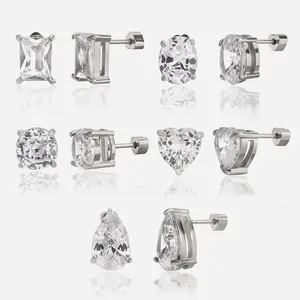 Trendy Water Drop Design Vacuum Earrings in Stainless Steel thumbnail-1