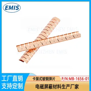 EMC EMI Strips Becu Spring SMD Gold Spring EMI Spring EMC Room Becu Gaskets Quality Warranty Over 3 Years thumbnail-2