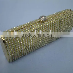 Mesh Crystal and Bead Evening Bag,fashion Clutch Handbags thumbnail-1