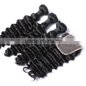 Deep Wave Human Hair Lace Frontal Closure, Deep Wave Hair Brazilian Virgin Supplier's Choice thumbnail-3