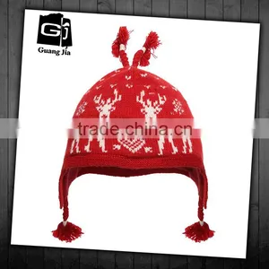Crochet Knit Winter Hat Children Hat With Animal Designs Knit Hat thumbnail-1