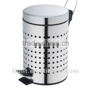 Superior Quality Stainless Steel Round Recycling Bin thumbnail-1