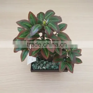 Outdoor Bonsai Rose Blossom Tree,Plastic Potted Minidecorative Artificial Bonsai thumbnail-2