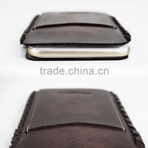 Fading Color Genuine Leather Cell Phone/Mobile Phone Weave Case/Tube for IPhone 6/6s for Lady/Women thumbnail-5