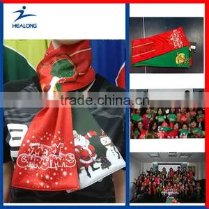 Custom Soccer Promotion Christmas Sports Football Scarf thumbnail-2