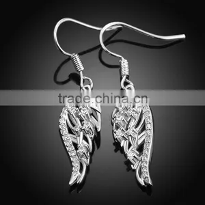 2015 Charming Feather Shape Fashion Gold Earring Designs New Model Earrings thumbnail-5