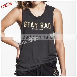 High Lightweight Soft Ladies Yoga Tank Top Gym Sport Wear Low Cut Custom Womens Workout Tank Top Quality Choice thumbnail-2