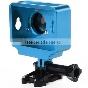 CNC Aluminum Xiaoyi Camera Frame Protective Shell Case With Mount& Lens Cover for XIAOMI Yi Sports Camera thumbnail-4